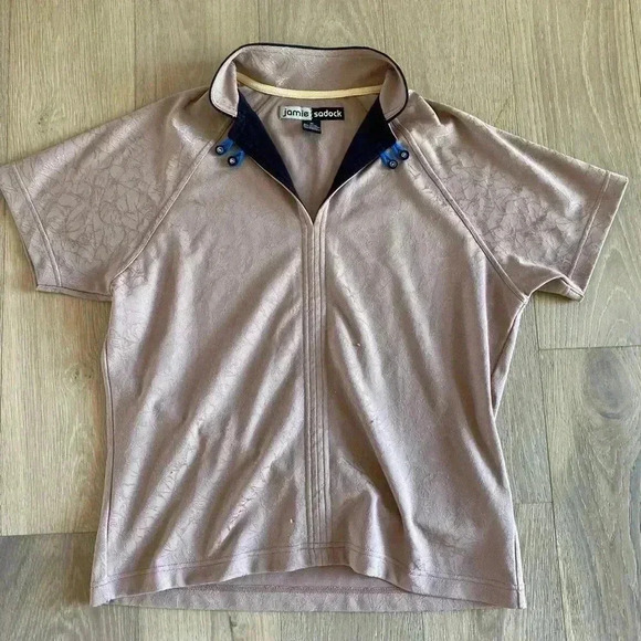 Jamie sadock short sleeve top medium tan - Picture 1 of 4